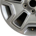 17" WRANGLER 13 17x7.5 10 hole w/machined accent gray Original OEM Wheel Rim - Back View
