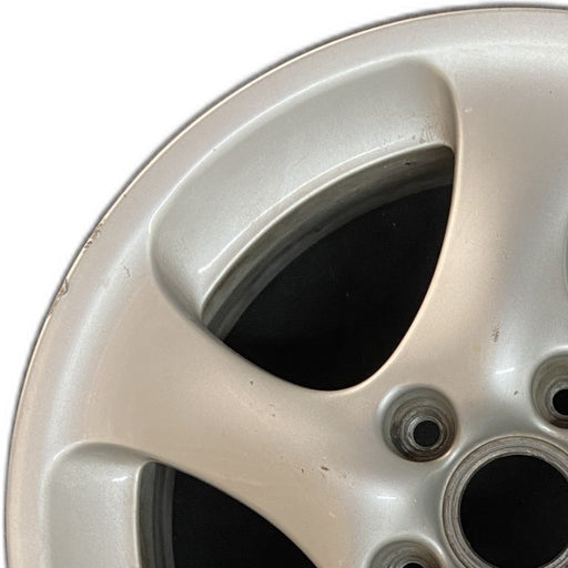 18" PORSCHE 911 99 18x7.5 5 curved spokes Original OEM Wheel Rim - Angle View