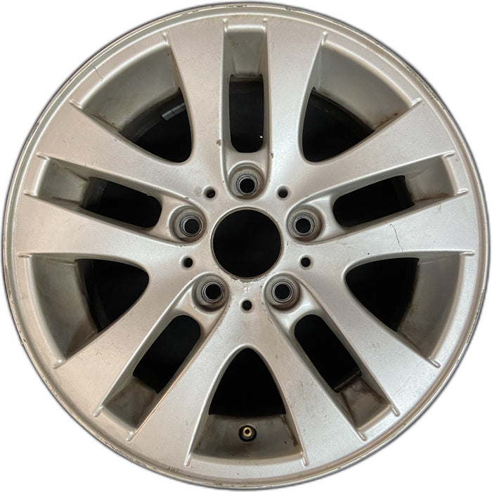16" BMW 323i 06-07 16x7, alloy, 5 spoke, V spoke Original OEM Wheel Rim - Front View