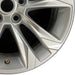 17" TRAILBLAZER 21-23 17x7.5 5 double spoke silver opt Q6W Original OEM Wheel - Close-Up Detail