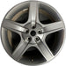 20" DEFENDER 20-24 20x8.5 5 spoke grooved spoke gray Original OEM Wheel Rim - Front View