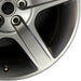 20" DEFENDER 20-24 20x8.5 5 spoke grooved spoke gray Original OEM Wheel Rim - Close-Up Detail