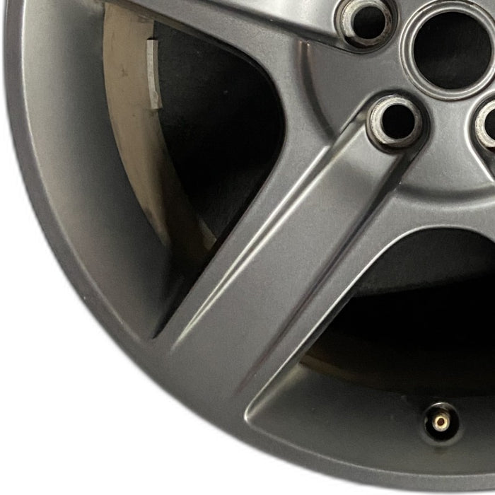 20" DEFENDER 20-24 20x8.5 5 spoke grooved spoke gray Original OEM Wheel Rim - Back View