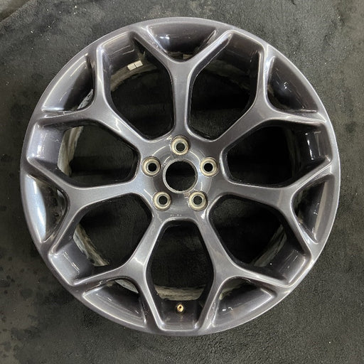 20" 300 15-18 20x8 alloy 7 Y spoke hyper black Original OEM Wheel Rim - Front View