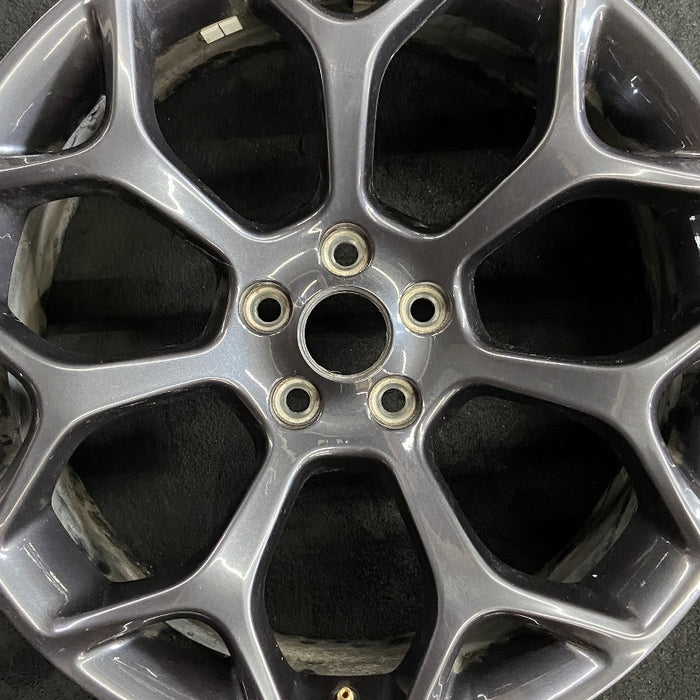 20" 300 15-18 20x8 alloy 7 Y spoke hyper black Original OEM Wheel Rim - Angle View