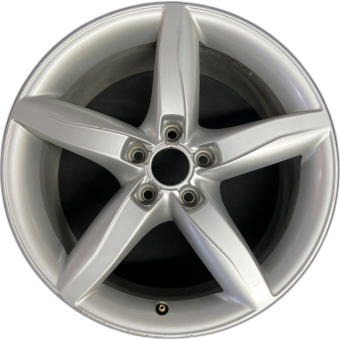 18" AUDI A4 09-11 18x8 , 5 spoke, opt C5G Original OEM Wheel Rim - Front View