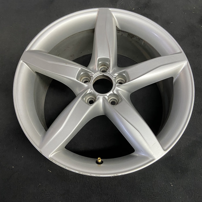 18" AUDI A4 09-11 18x8 , 5 spoke, opt C5G Original OEM Wheel Rim - Side Profile