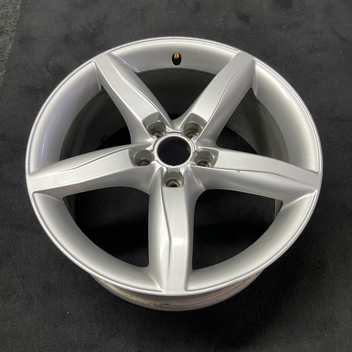 18" AUDI A4 09-11 18x8 , 5 spoke, opt C5G Original OEM Wheel Rim - Close-Up Detail