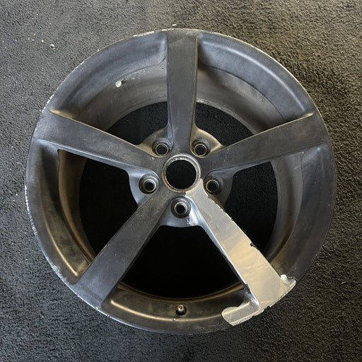 19" CORVETTE 08 19x10 rear 5 single spoke polished opt QG7 Original OEM Wheel - Front View