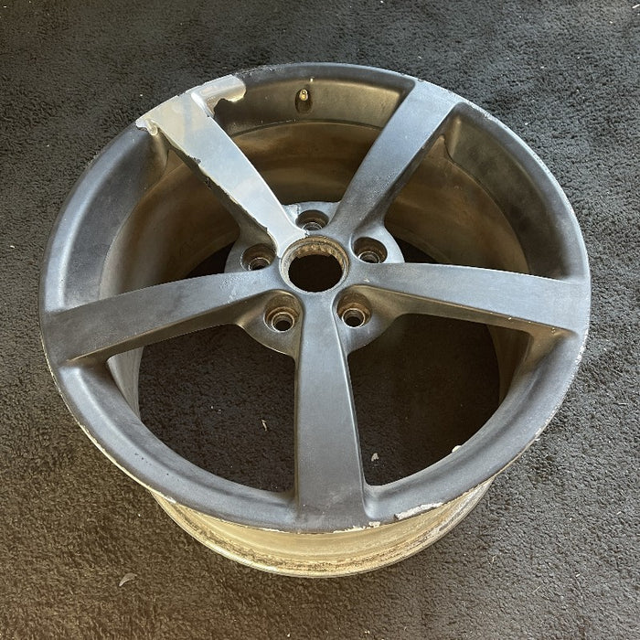 19" CORVETTE 08 19x10 rear 5 single spoke polished opt QG7 Original OEM Wheel - View 8