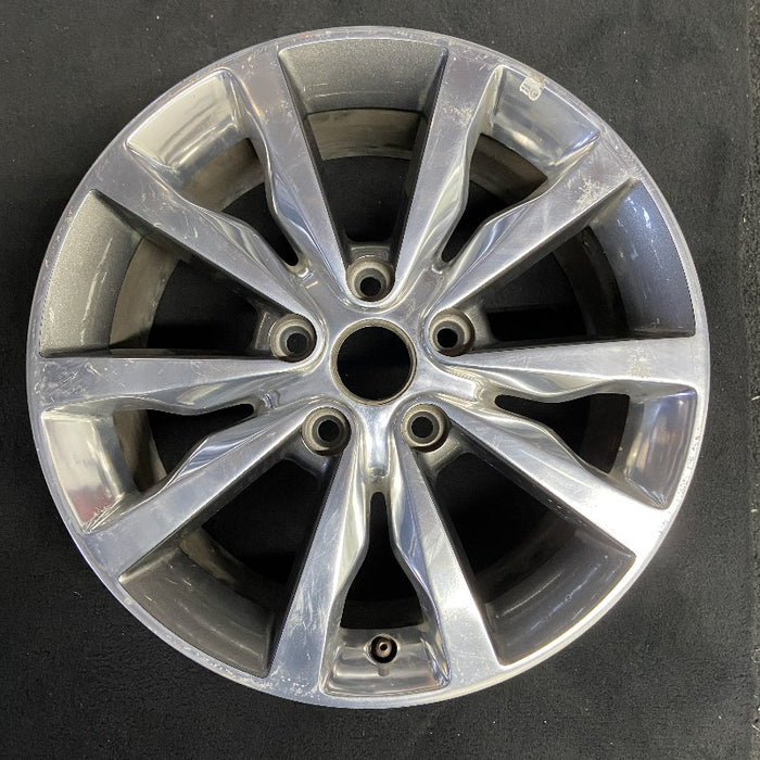 18" DURANGO 14-17 18x8 aluminum polished face with pockets Original OEM Wheel - Front View