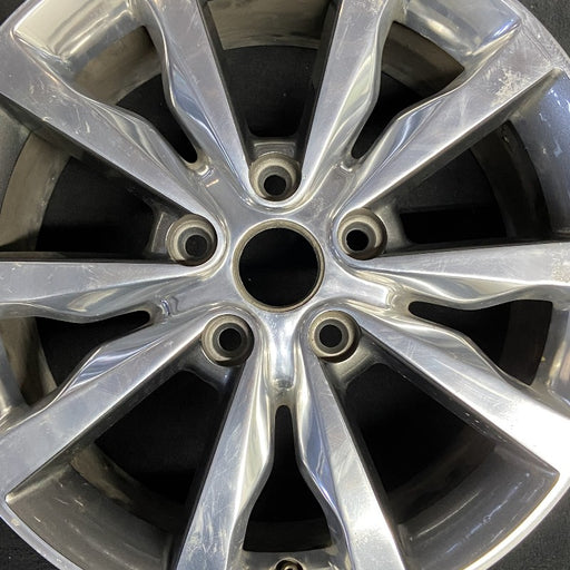 18" DURANGO 14-17 18x8 aluminum polished face with pockets Original OEM Wheel - Angle View