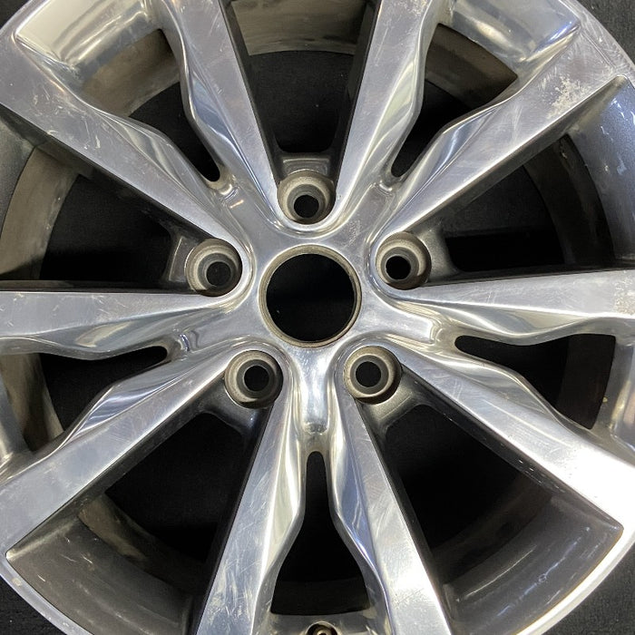 18" DURANGO 14-17 18x8 aluminum polished face with pockets Original OEM Wheel - Angle View