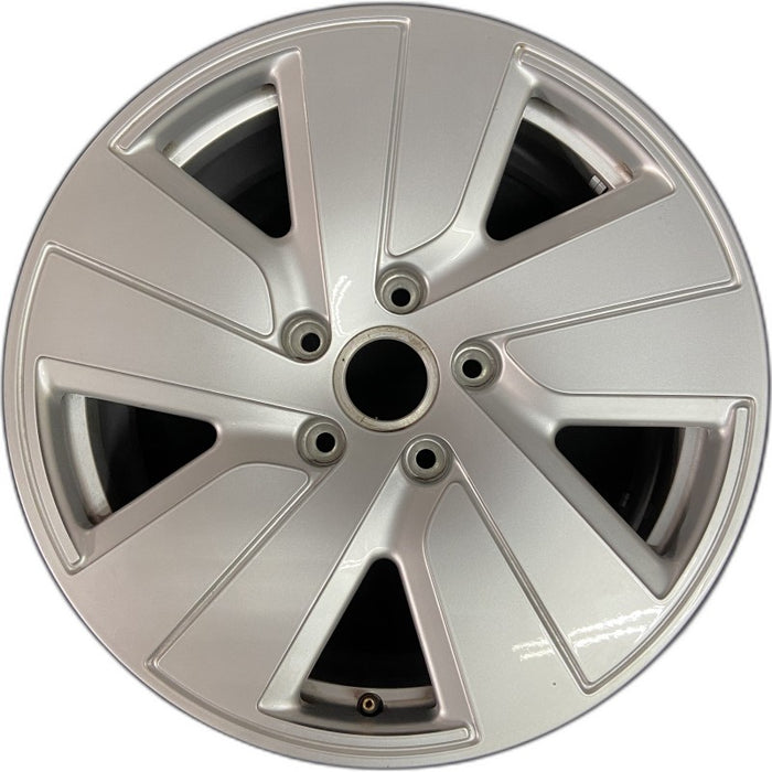 19" PORSCHE TAYCAN 20-24 19x8 5 spoke silver Original OEM Wheel Rim - Front View