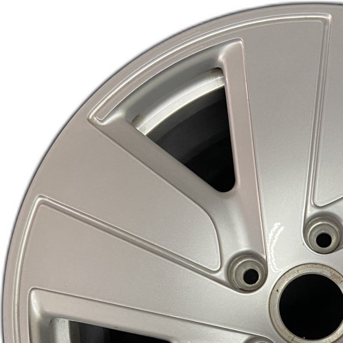 19" PORSCHE TAYCAN 20-24 19x8 5 spoke silver Original OEM Wheel Rim - Angle View