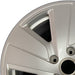 19" PORSCHE TAYCAN 20-24 19x8 5 spoke silver Original OEM Wheel Rim - Angle View