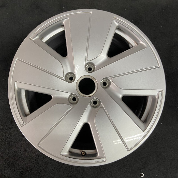 19" PORSCHE TAYCAN 20-24 19x8 5 spoke silver Original OEM Wheel Rim - Front View
