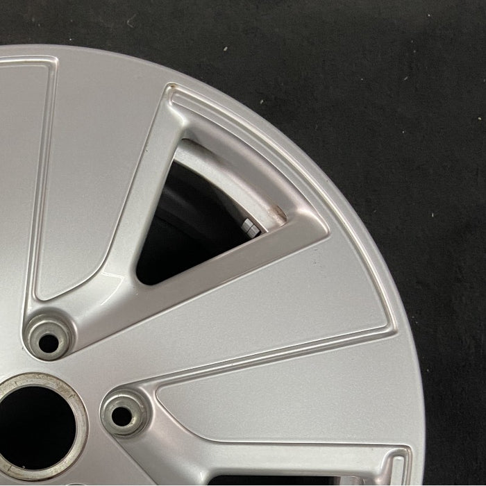 19" PORSCHE TAYCAN 20-24 19x8 5 spoke silver Original OEM Wheel Rim - Close-Up Detail