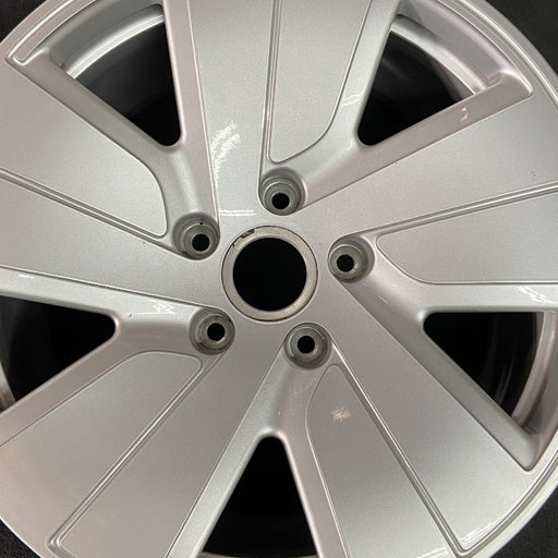 19" PORSCHE TAYCAN 20-24 19x10 5 spoke silver Original OEM Wheel Rim - Angle View