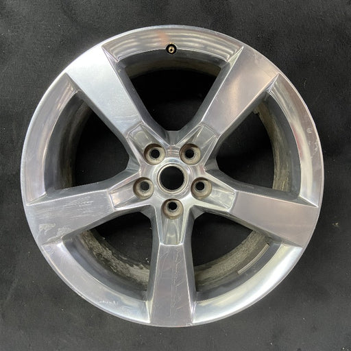20" CAMARO 10-11 20x9 rear 5 spoke polished opt Q9J Original OEM Wheel Rim - Front View