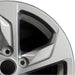 16" K5 21 16x6.5 alloy 5 spoke Original OEM Wheel Rim - Side Profile