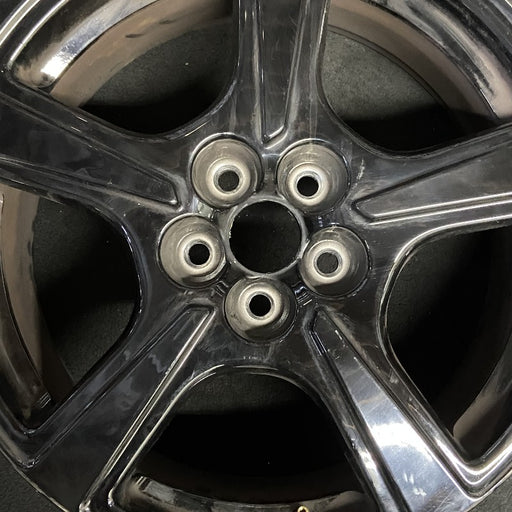 18" MUSTANG MACH-E 21-23 18x7 5 spoke straight spoke Original OEM Wheel Rim - Angle View