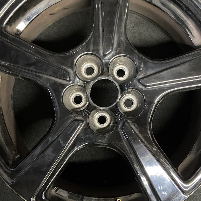 18" MUSTANG MACH-E 21-23 18x7 5 spoke straight spoke Original OEM Wheel Rim - Angle View