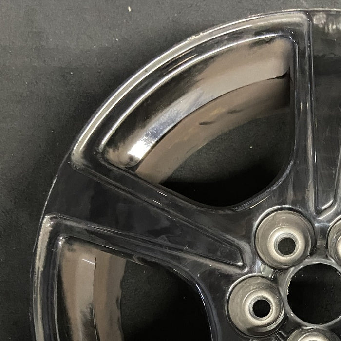 18" MUSTANG MACH-E 21-23 18x7 5 spoke straight spoke Original OEM Wheel Rim - Side Profile