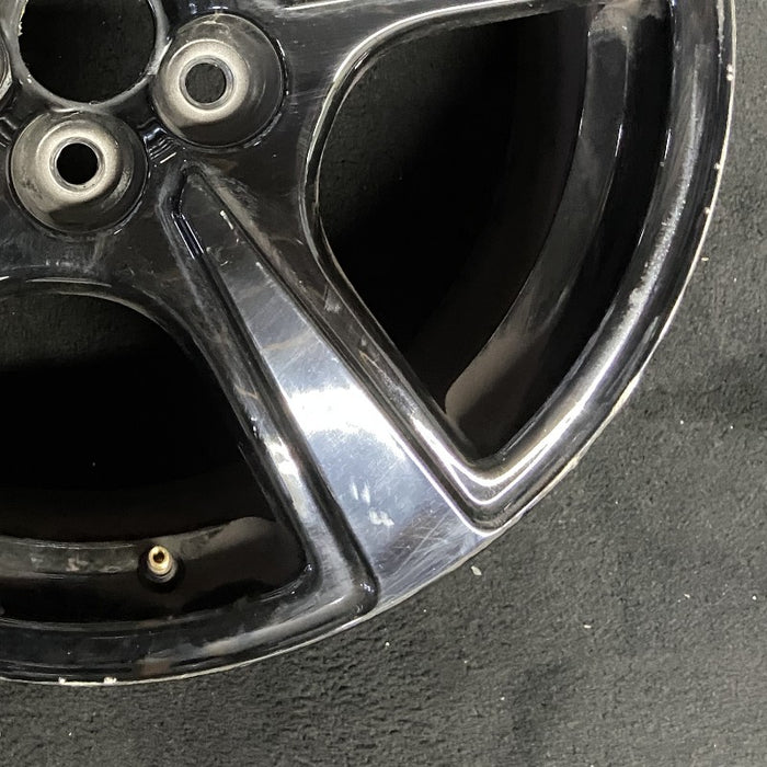 18" MUSTANG MACH-E 21-23 18x7 5 spoke straight spoke Original OEM Wheel Rim - Back View
