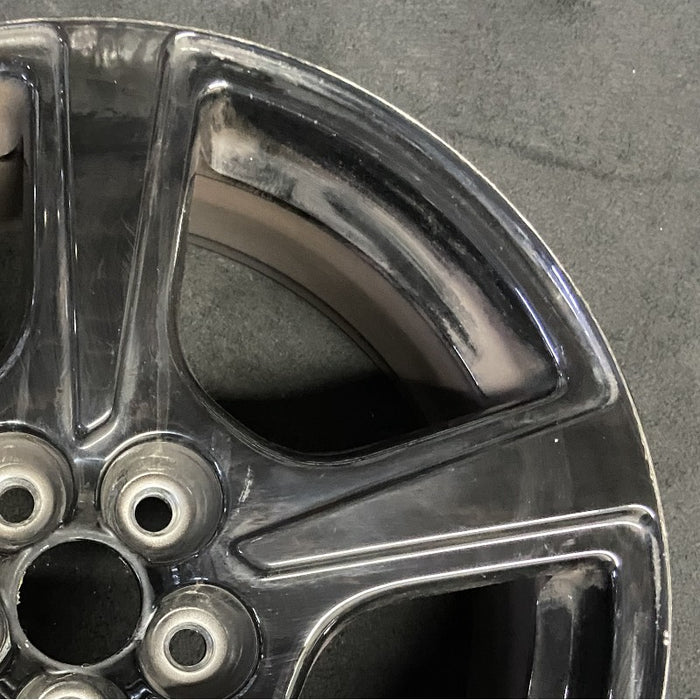 18" MUSTANG MACH-E 21-23 18x7 5 spoke straight spoke Original OEM Wheel Rim - Close-Up Detail