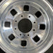 18" SIERRA 3500 PICKUP 24 DRW 18x6.5 rear outer Original OEM Wheel Rim - Angle View