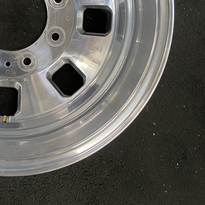 18" SIERRA 3500 PICKUP 24 DRW 18x6.5 rear outer Original OEM Wheel Rim - Back View