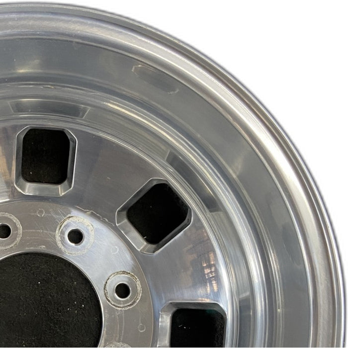 18" SIERRA 3500 PICKUP 24 DRW 18x6.5 rear outer Original OEM Wheel Rim - Side Profile