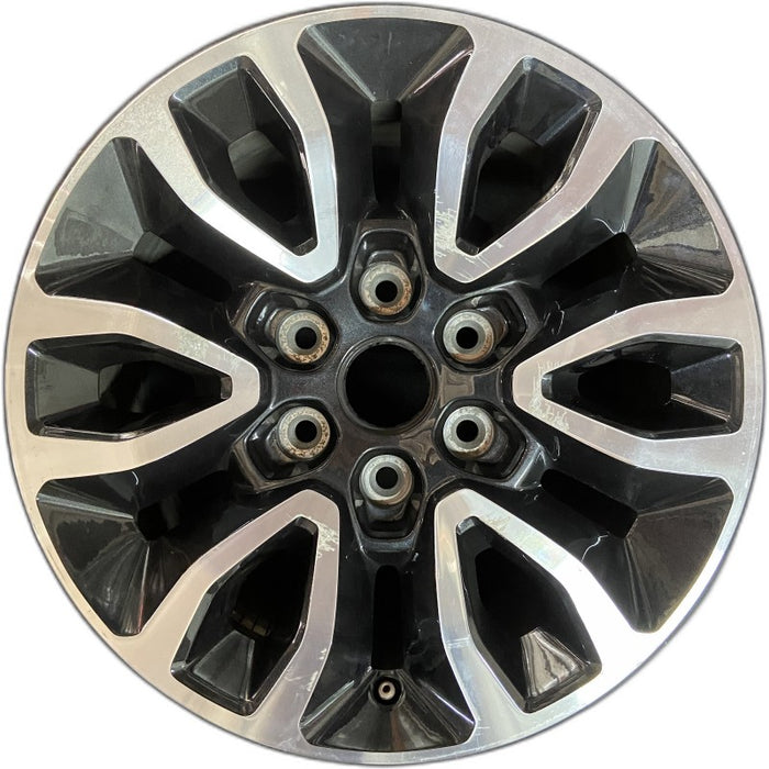 17" FORD F150 RAPTOR 12 17x8.5 6 split V spoke aluminum TPMS Original OEM Wheel - Front View