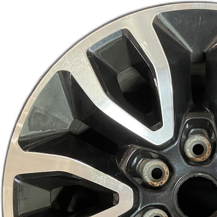 17" FORD F150 RAPTOR 12 17x8.5 6 split V spoke aluminum TPMS Original OEM Wheel - Angle View