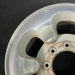 16" FORD F250SD PICKUP 99-00 16x7 SRW aluminum 6 D shaped holes Original OEM - Side Profile