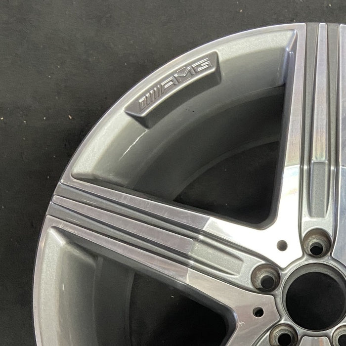 20" MERCEDES S-CLASS 14 222 Type; S63 20x9.5 5 spoke Original OEM Wheel Rim - Side Profile