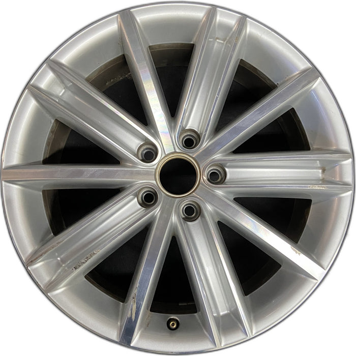 18" TIGUAN 09-11 18x7, 10 spoke Original OEM Wheel Rim - Front View