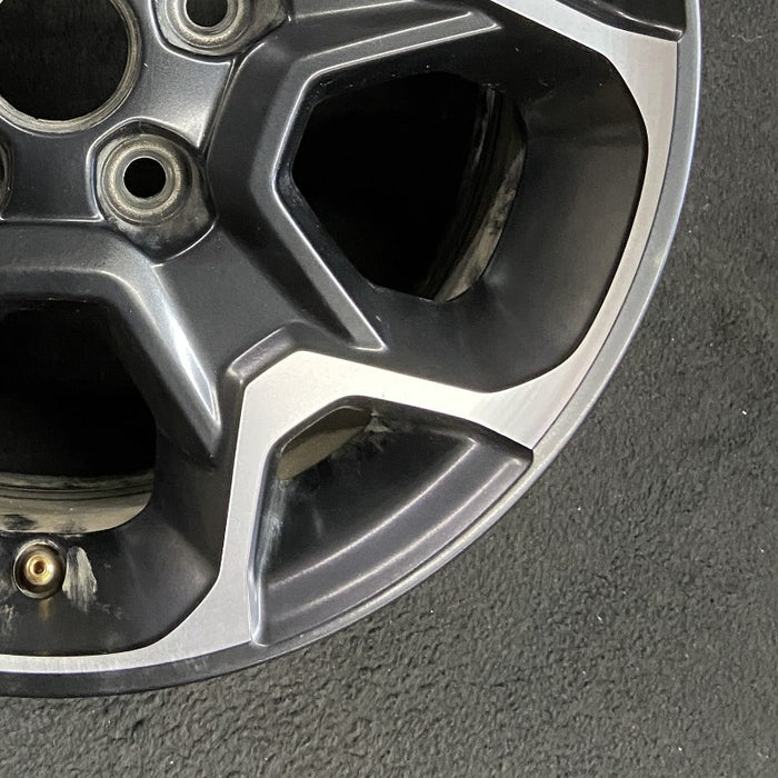 17" WRANGLER 20 17x7.5 5 spoke aluminum Y spoke black with machined outer lip opt WGQ Original OEM Wheel Rim