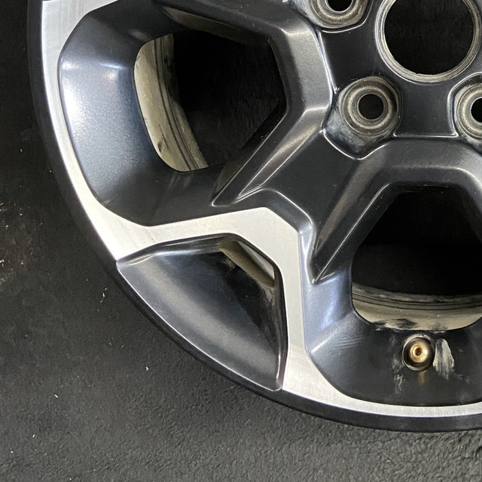 17" WRANGLER 20 17x7.5 5 spoke aluminum Y spoke black with machined outer lip opt WGQ Original OEM Wheel Rim