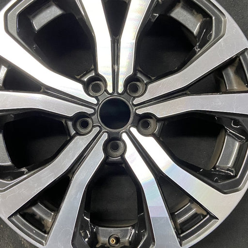 18" FORESTER 19 18x7 alloy w/machined face 5 V spoke Limited Original OEM Wheel - Angle View