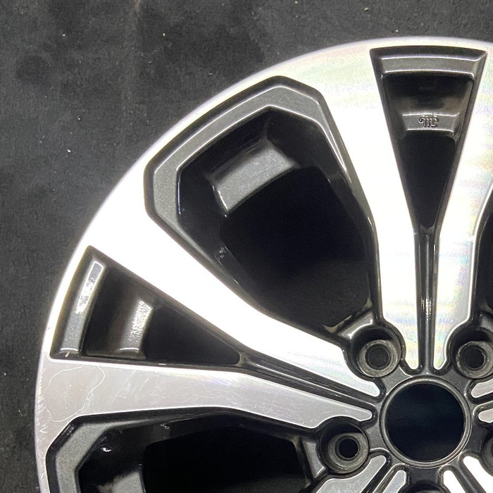 18" FORESTER 19 18x7 alloy w/machined face 5 V spoke Limited Original OEM Wheel - Side Profile