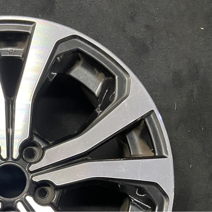 18" FORESTER 19 18x7 alloy w/machined face 5 V spoke Limited Original OEM Wheel - Close-Up Detail