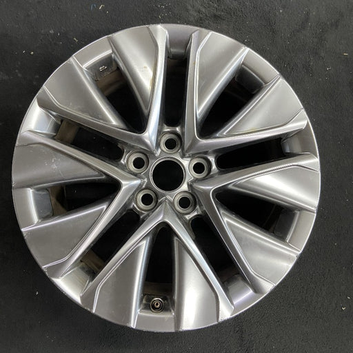 19" MIRAI 21-24 19x8 5 V spoke silver Original OEM Wheel Rim - Front View