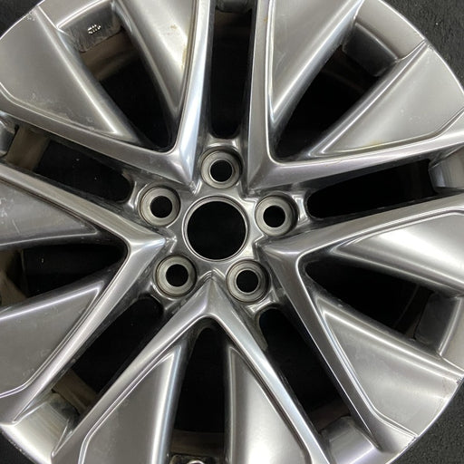 19" MIRAI 21-24 19x8 5 V spoke silver Original OEM Wheel Rim - Angle View