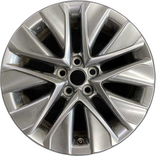 19" MIRAI 21-24 19x8 5 V spoke silver Original OEM Wheel Rim - Front View