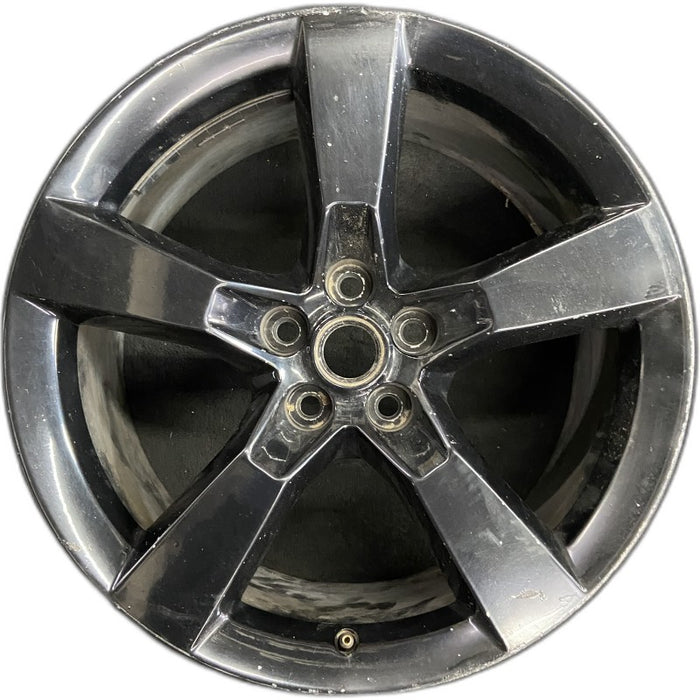 20" CAMARO 12 20x9 rear 5 spoke black opt R45 Original OEM Wheel Rim - Front View