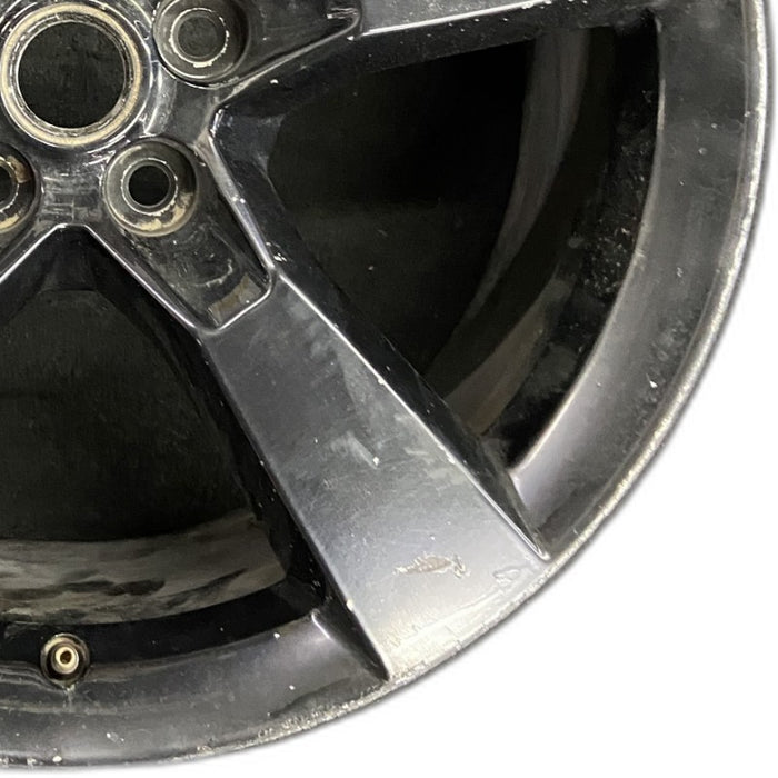 20" CAMARO 12 20x9 rear 5 spoke black opt R45 Original OEM Wheel Rim - Close-Up Detail