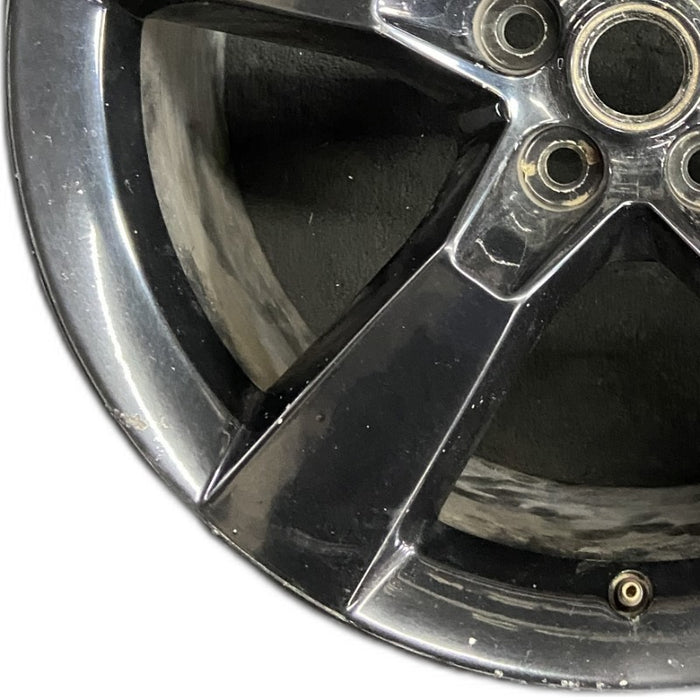20" CAMARO 12 20x9 rear 5 spoke black opt R45 Original OEM Wheel Rim - Back View