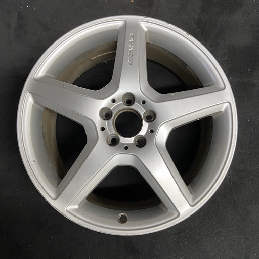 19" MERCEDES ML-CLASS 09 164 Type, ML550, 19x8, Original OEM Wheel Rim - Angle View